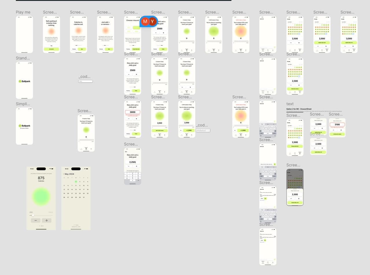 Ballpark design exploration board
